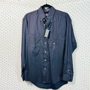 NWT Van Heusen Blue Button Down Long Sleeve Dress Shirt